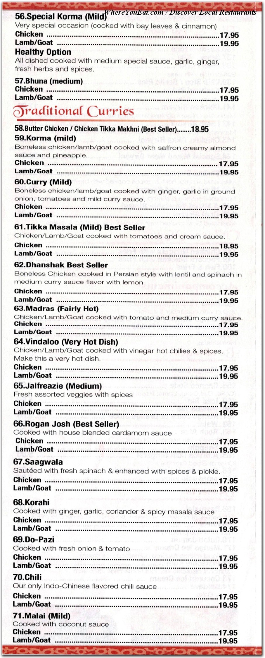 menu image