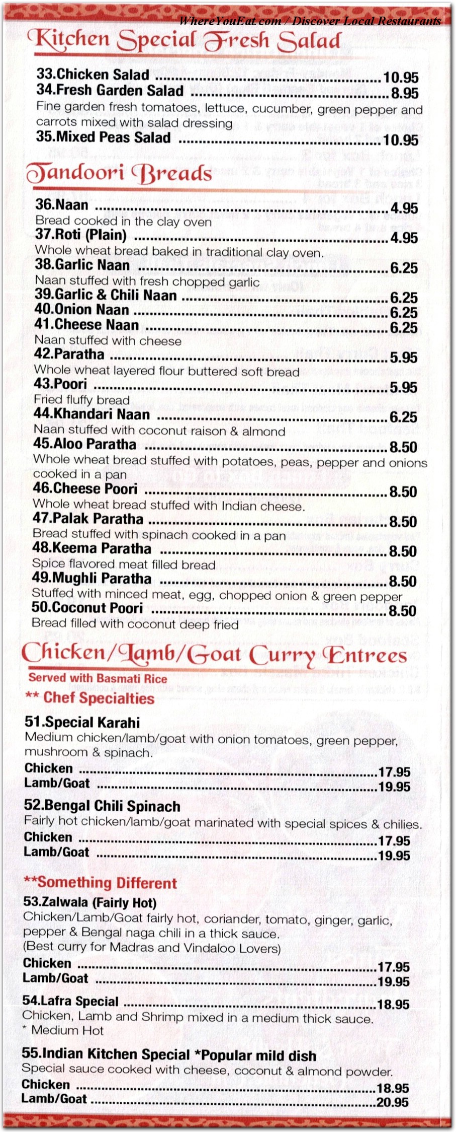 menu image