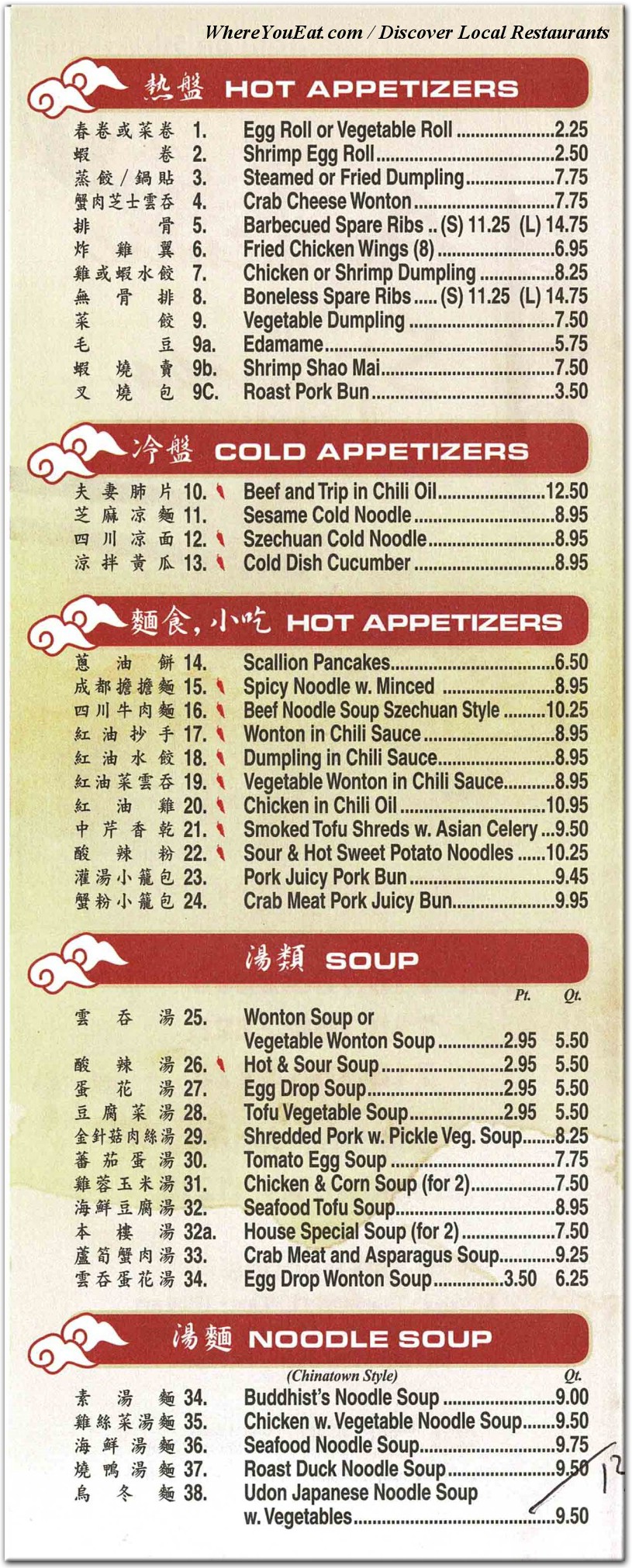 menu image