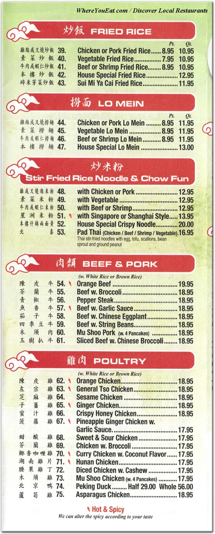 menu image