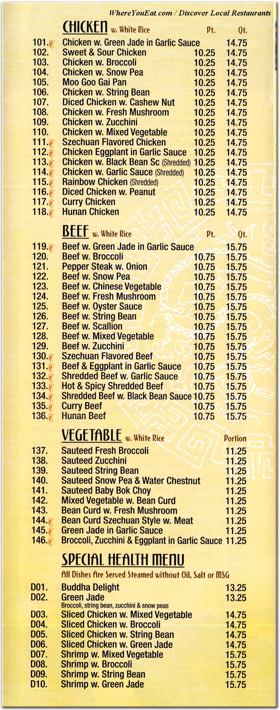 menu image