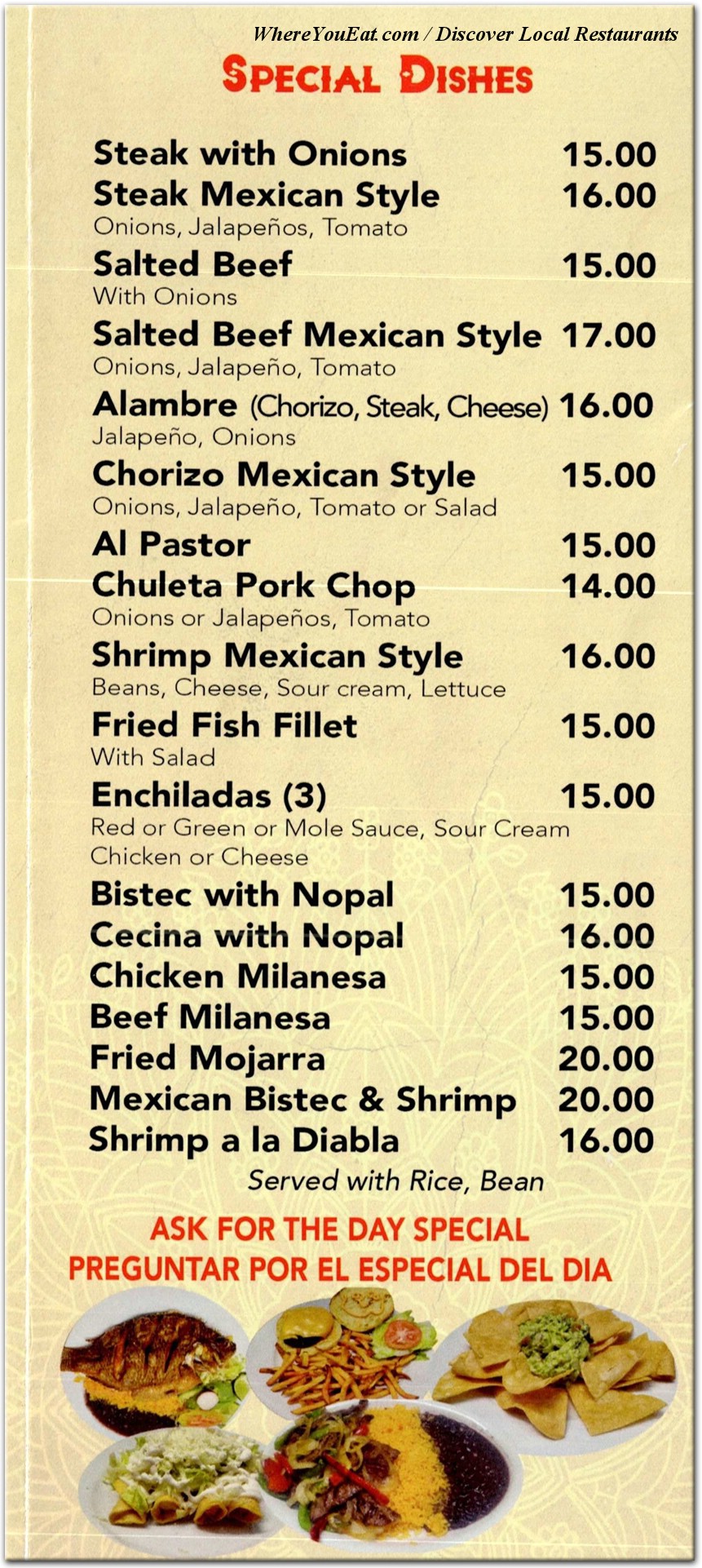 menu image