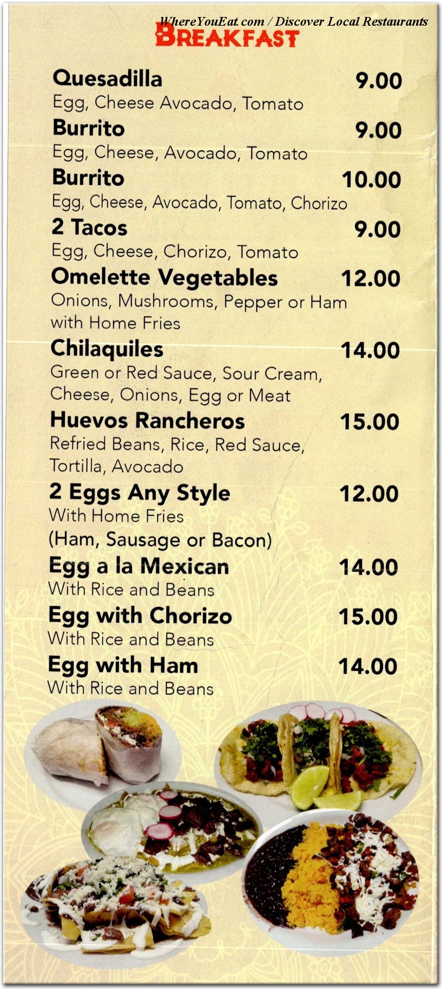 menu image