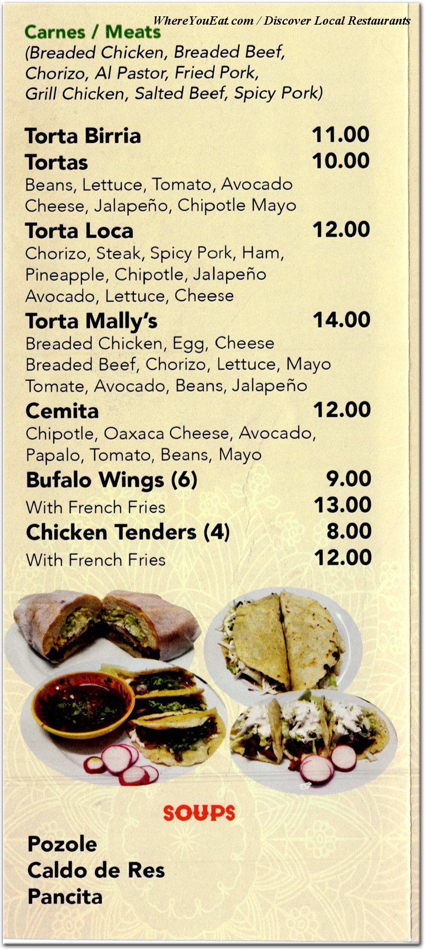 menu image