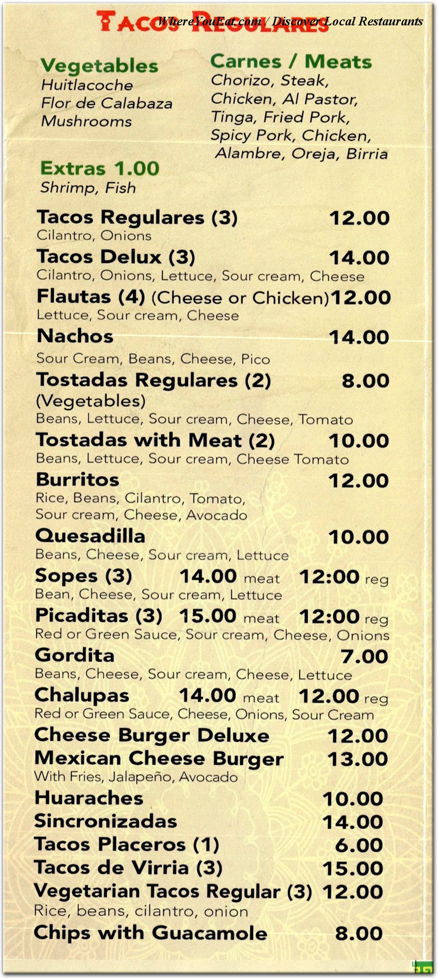 menu image