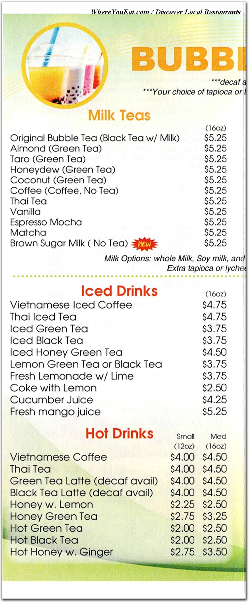 menu image