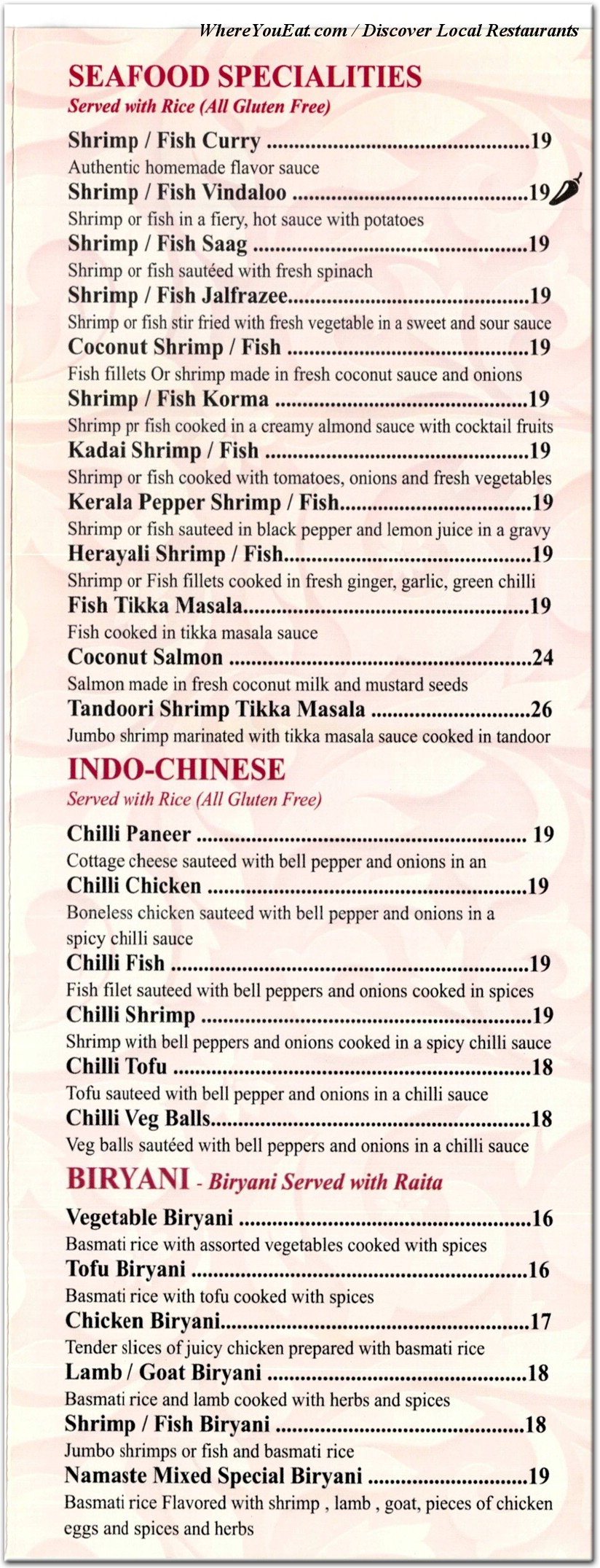 menu image