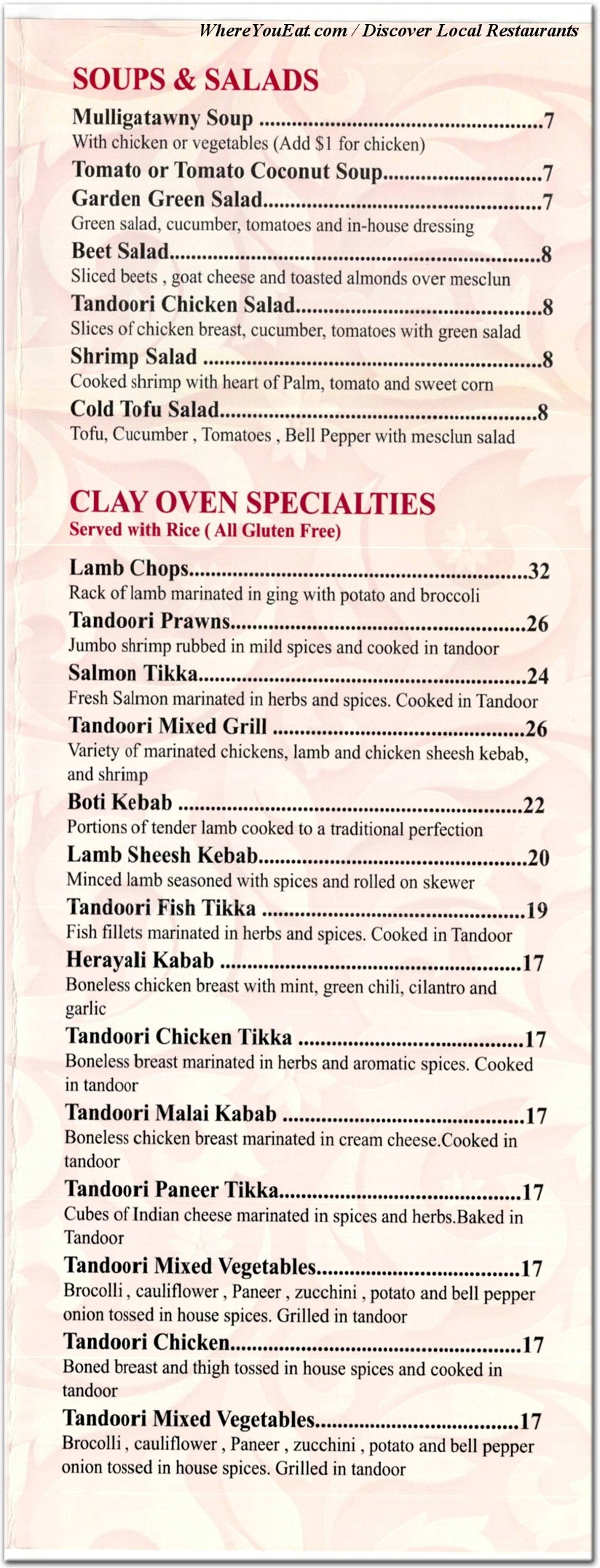 menu image