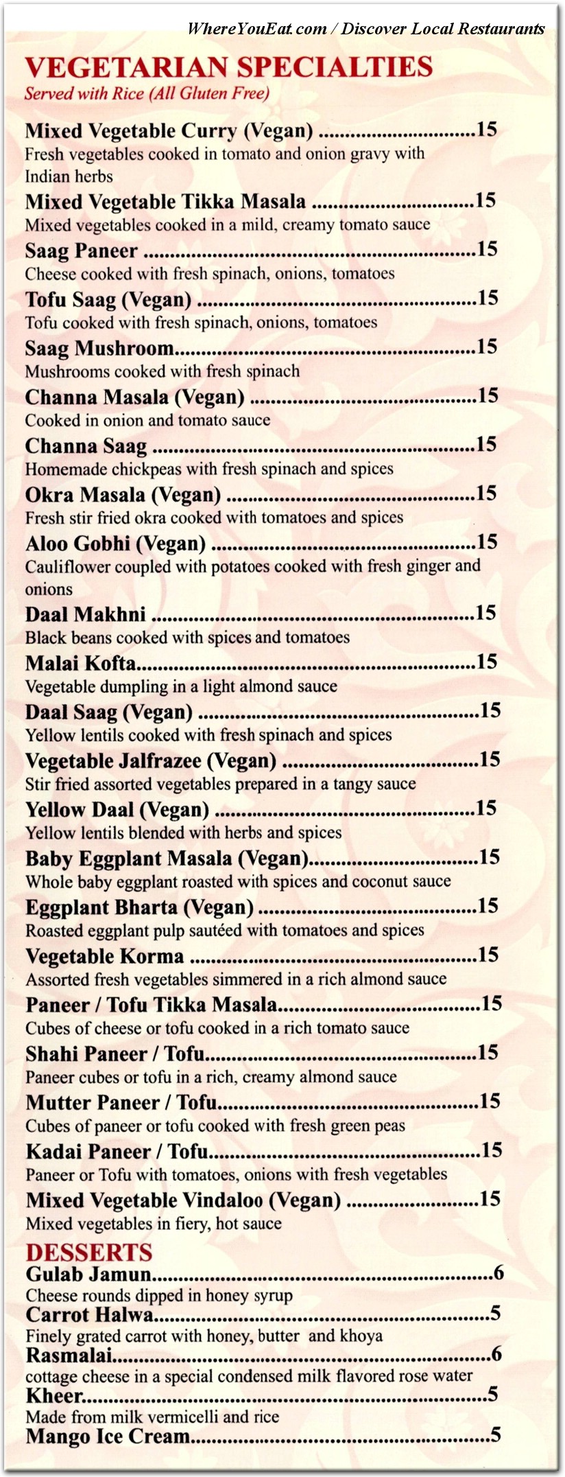 menu image