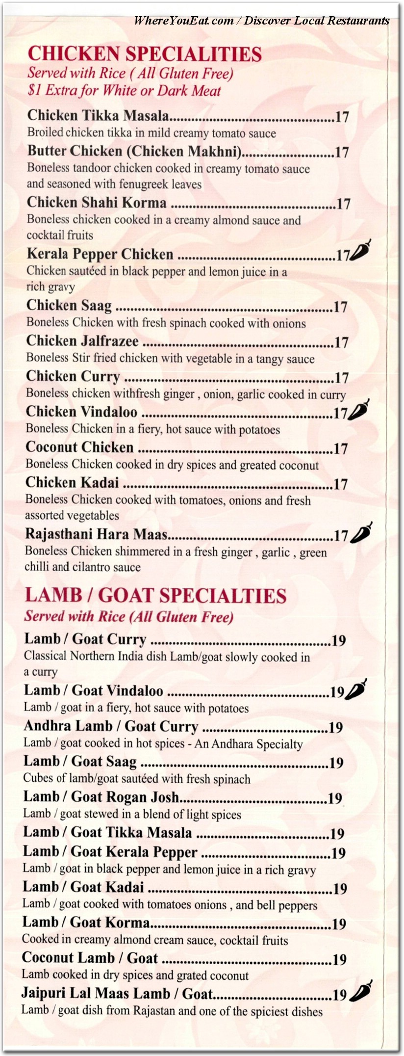 menu image