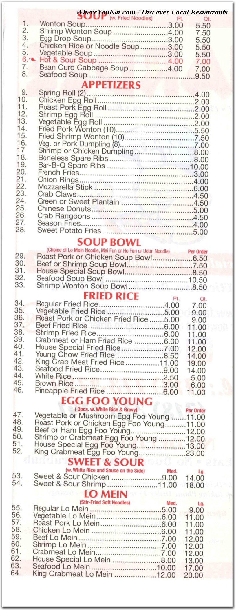 menu image