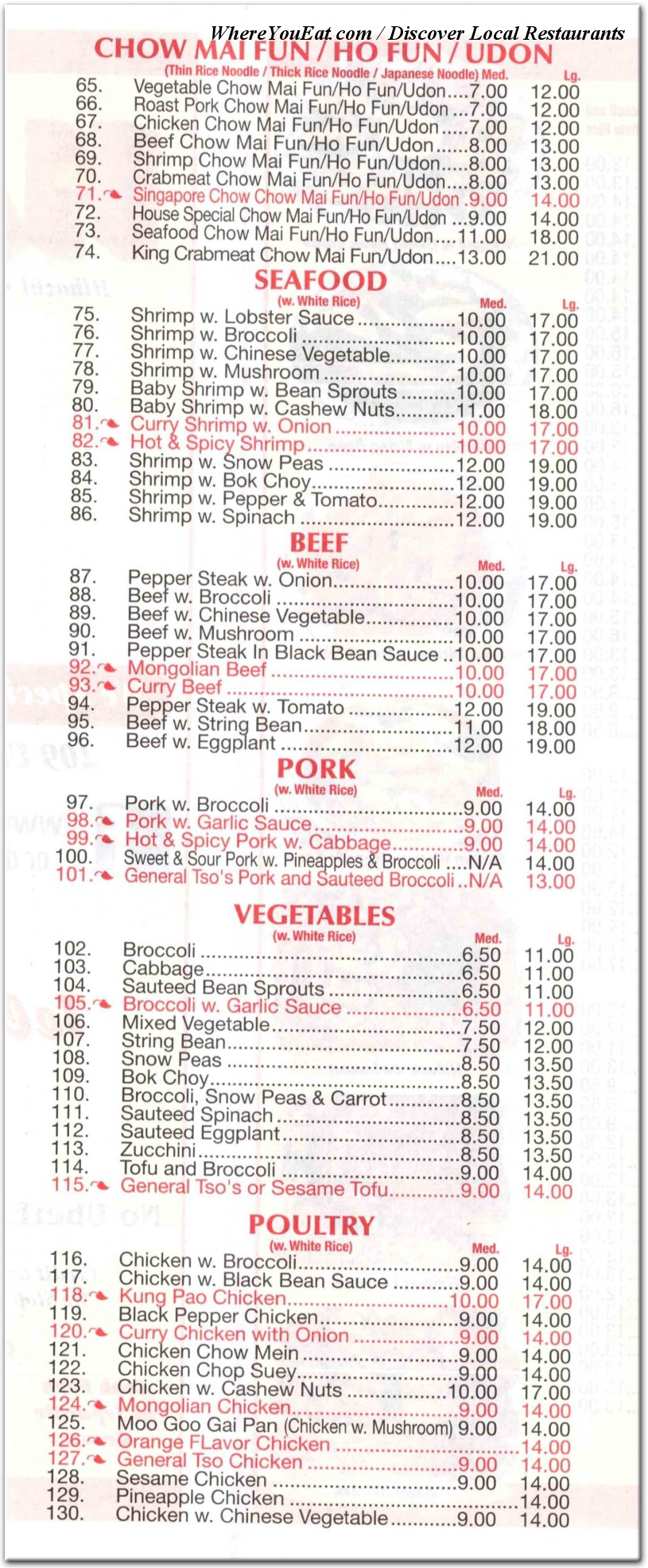 menu image