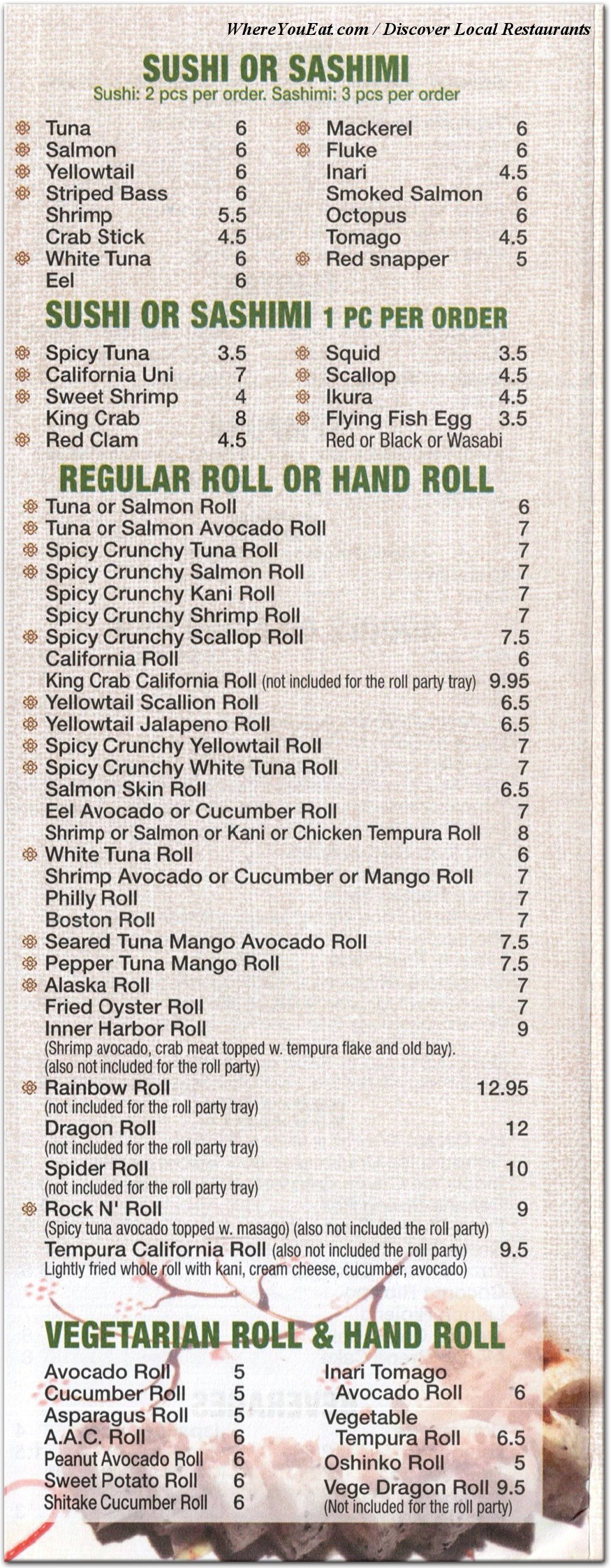 menu image