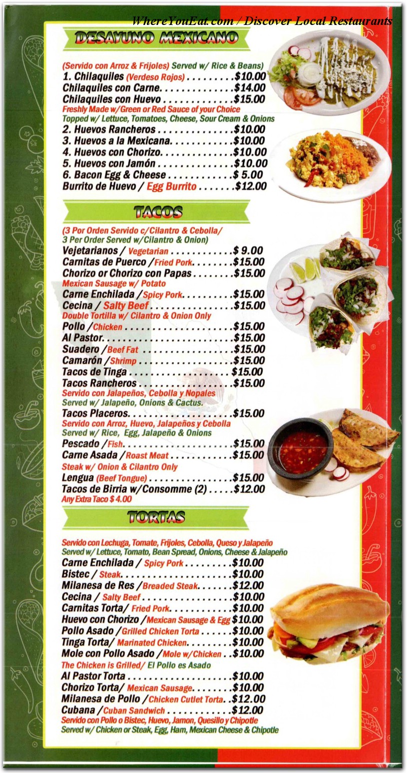 menu image