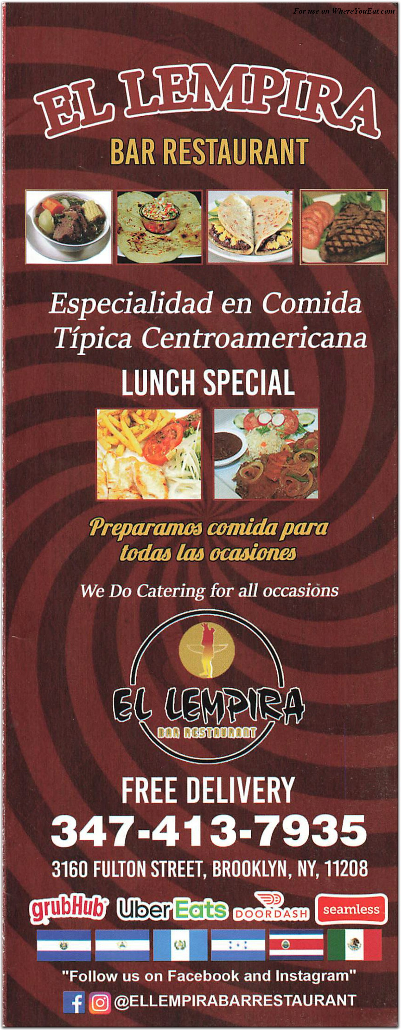 El Lempira Restaurant in Brooklyn / Menus & Photos