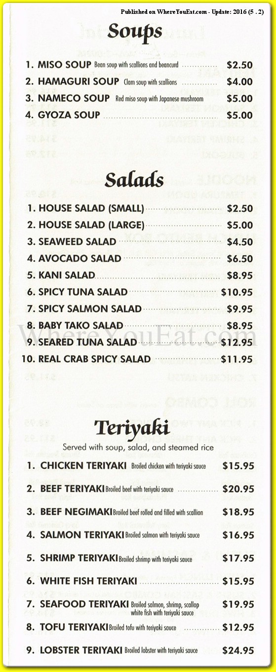 menu image