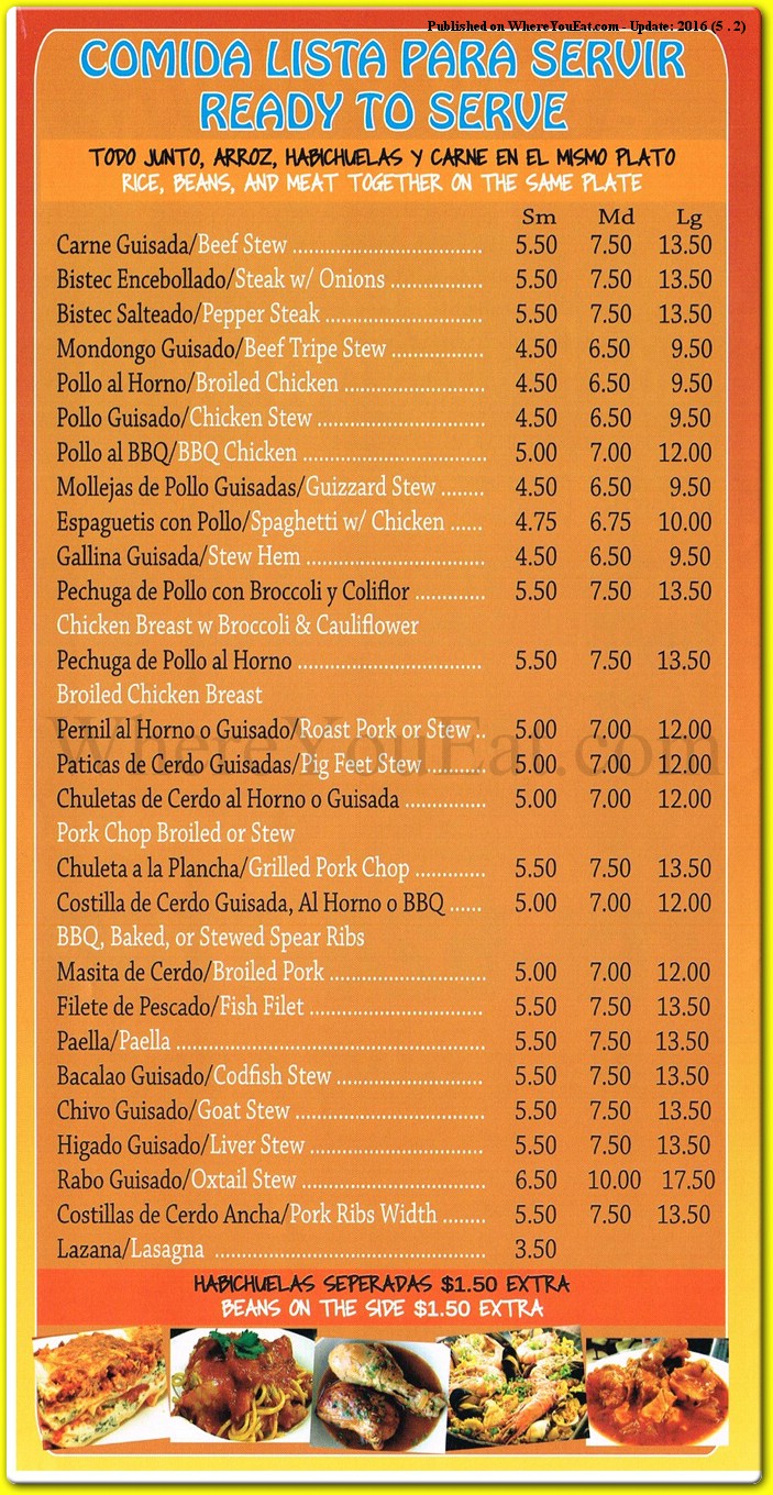 menu image