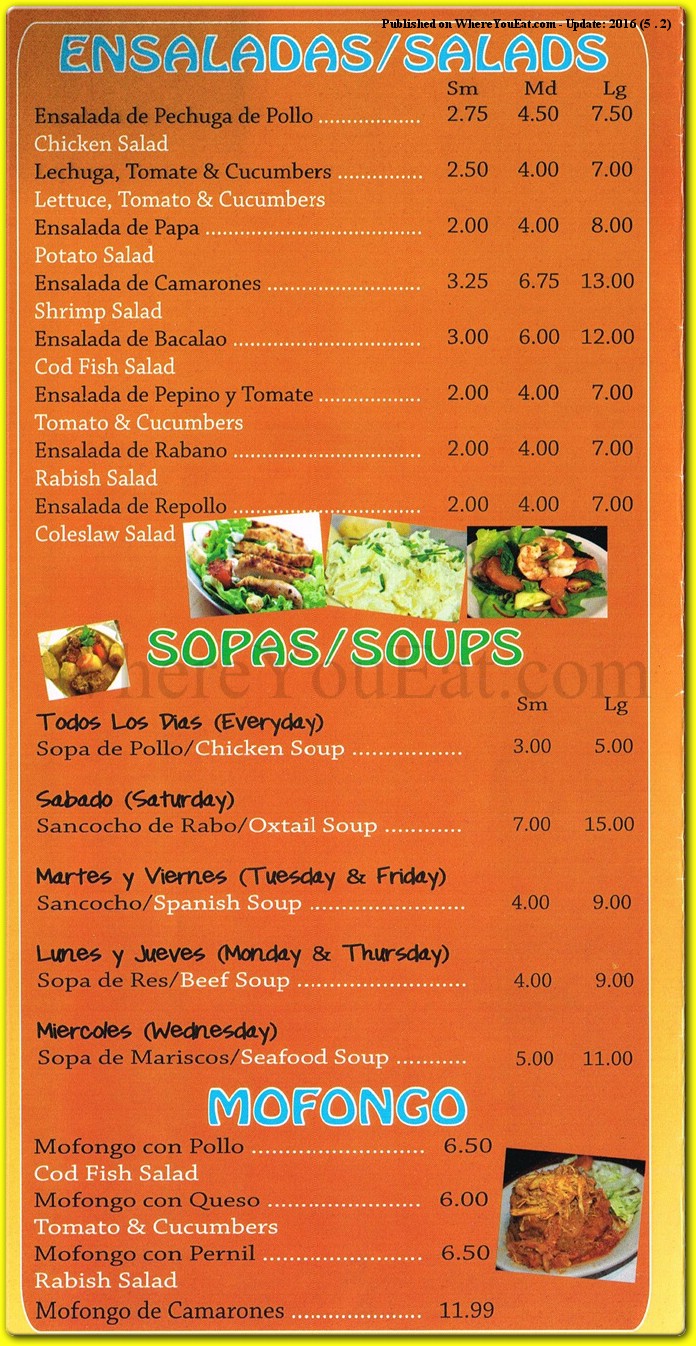 menu image