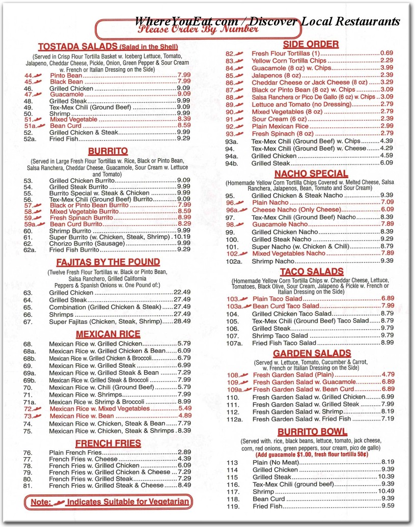 menu image