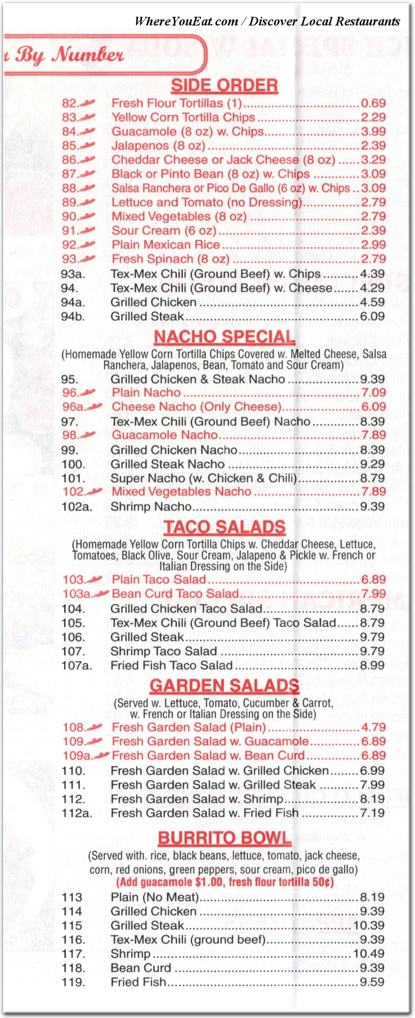 menu image