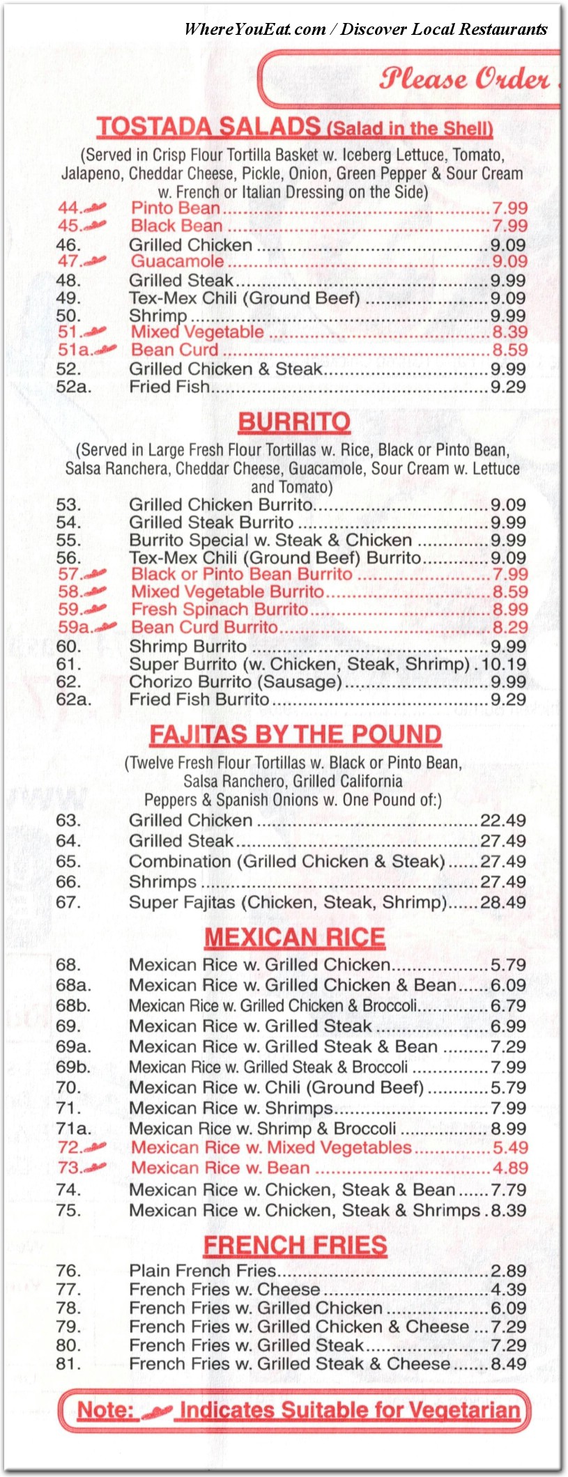 menu image