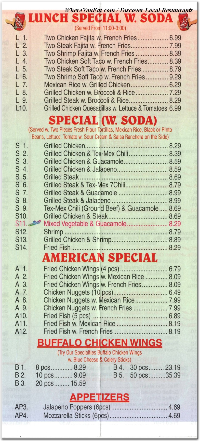 menu image
