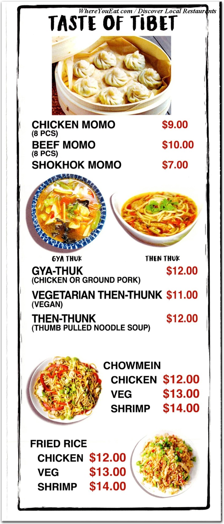 menu image