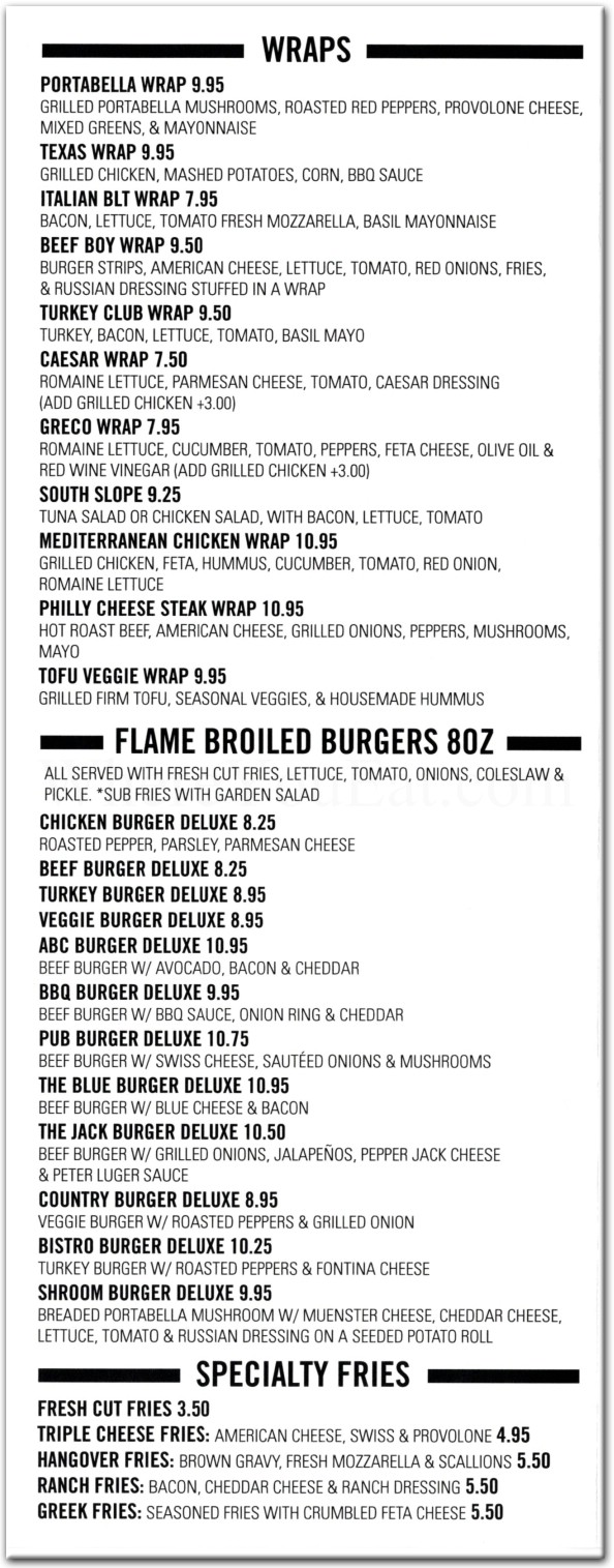 Bagel Pub Restaurant in Brooklyn / Official Menus & Photos