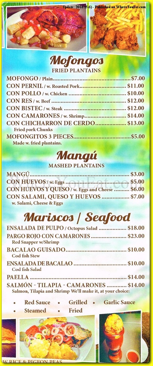 menu image