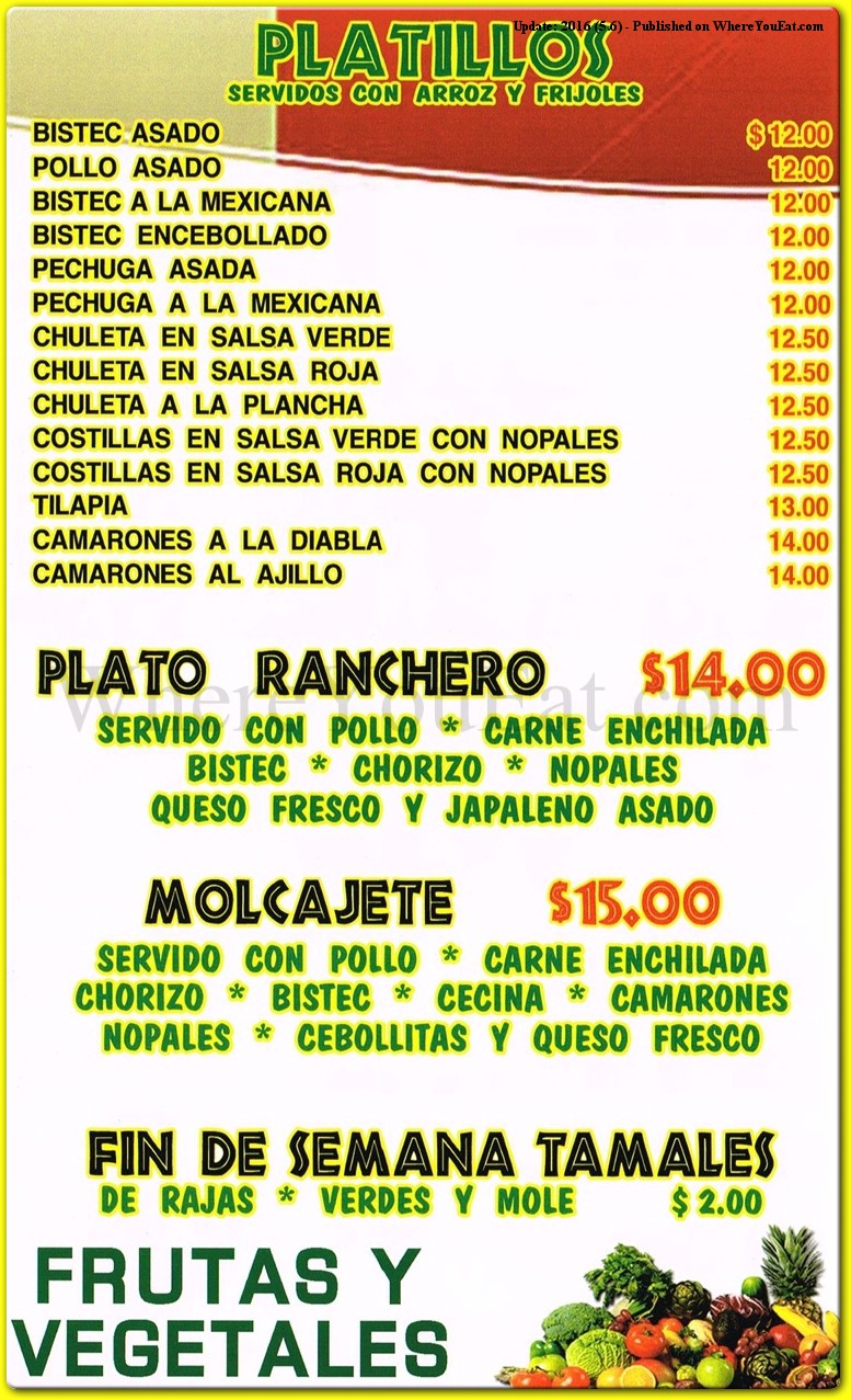 menu image
