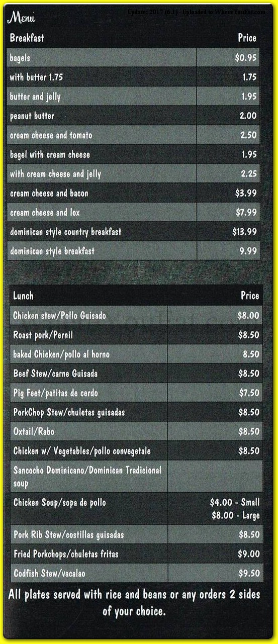 menu image