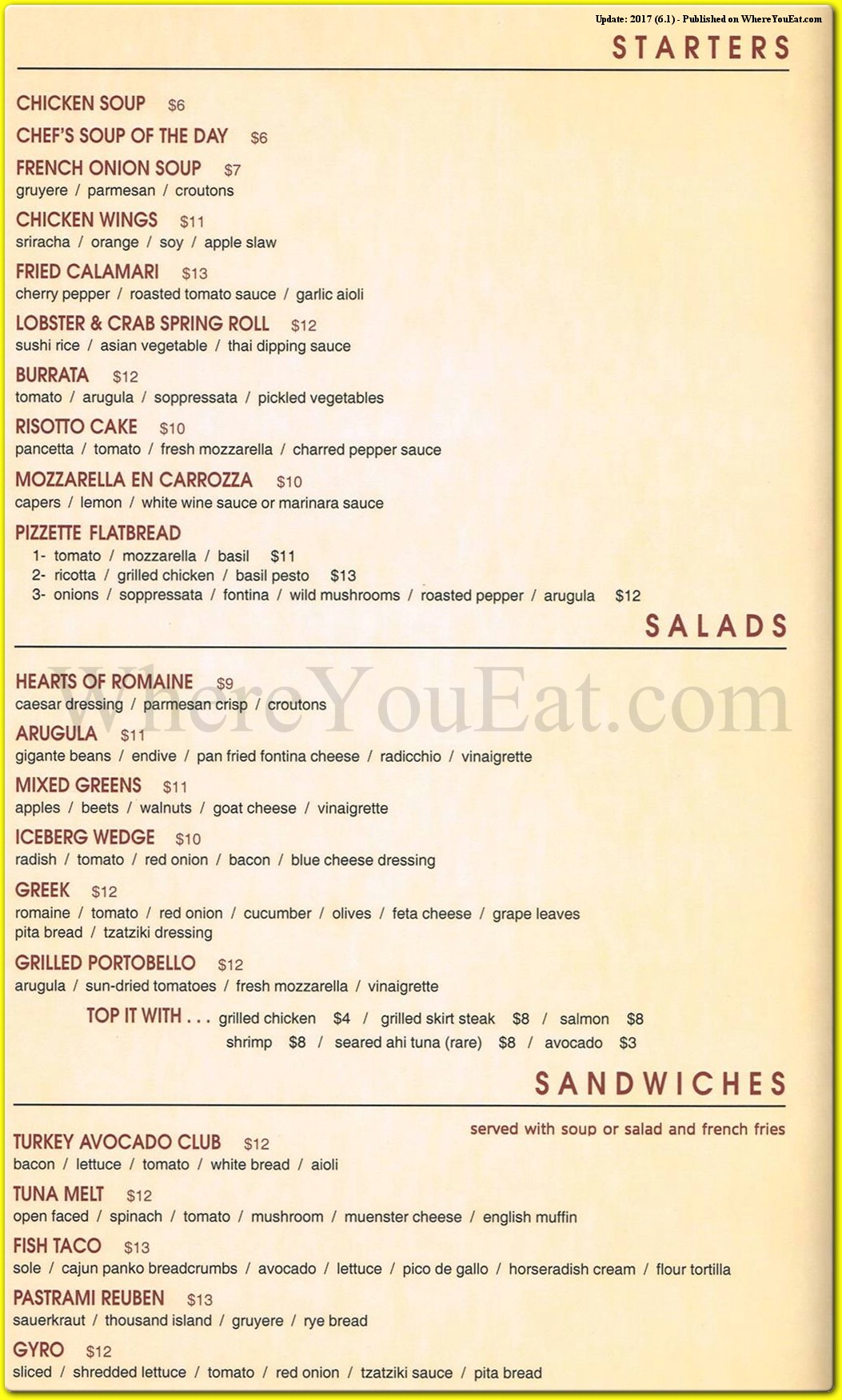 menu image