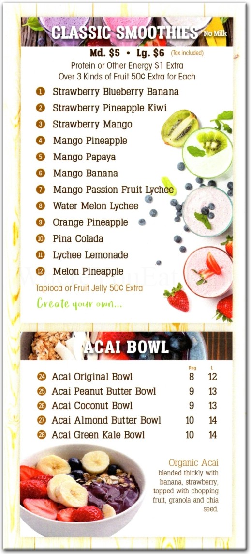 Hawa Smoothies and Bubble Tea Restaurant in Brooklyn / Menus & Photos