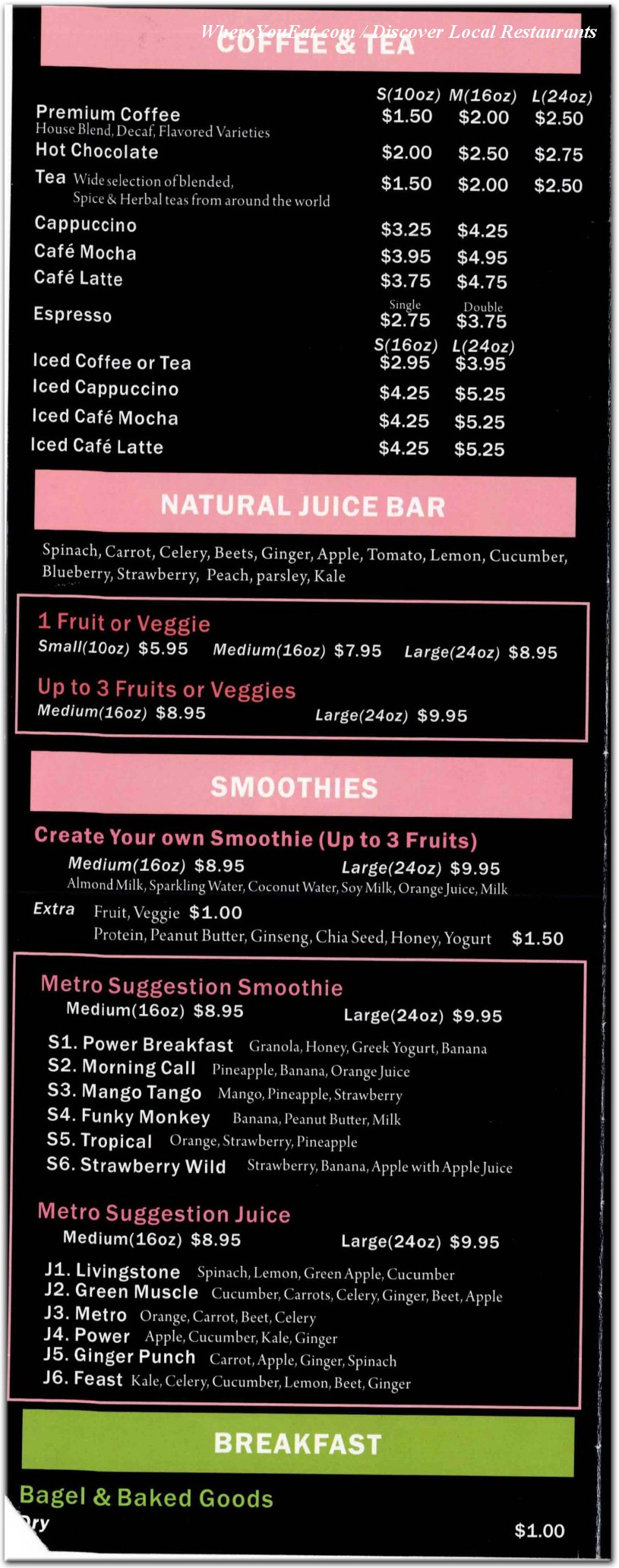 menu image