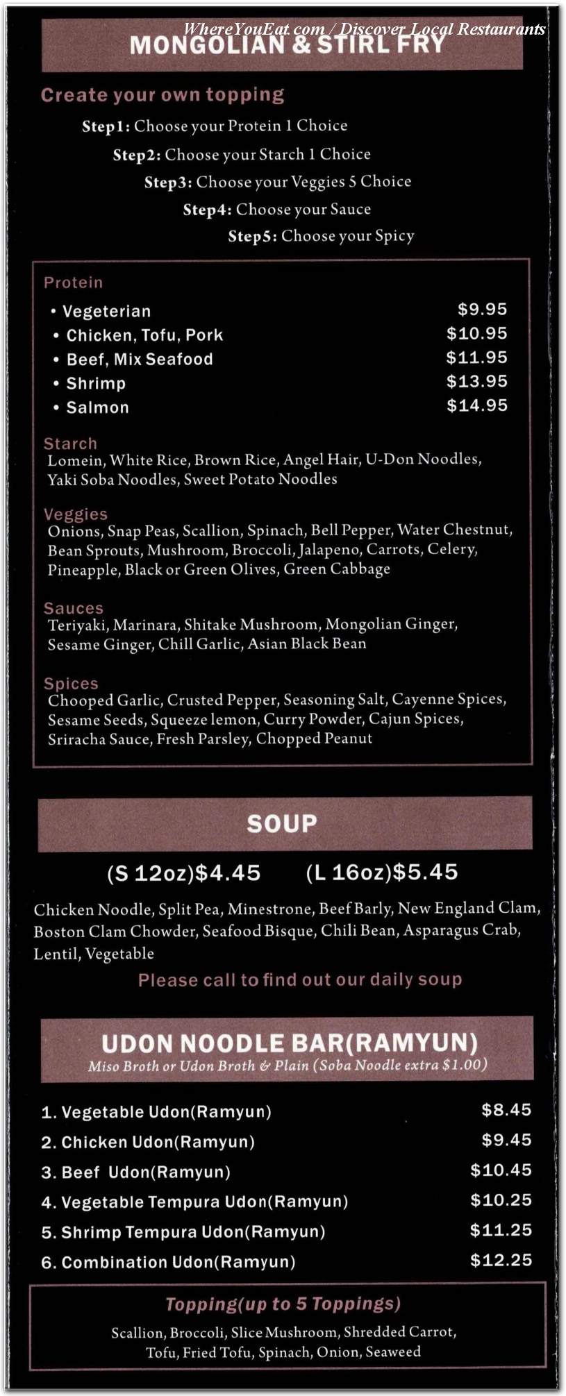 menu image