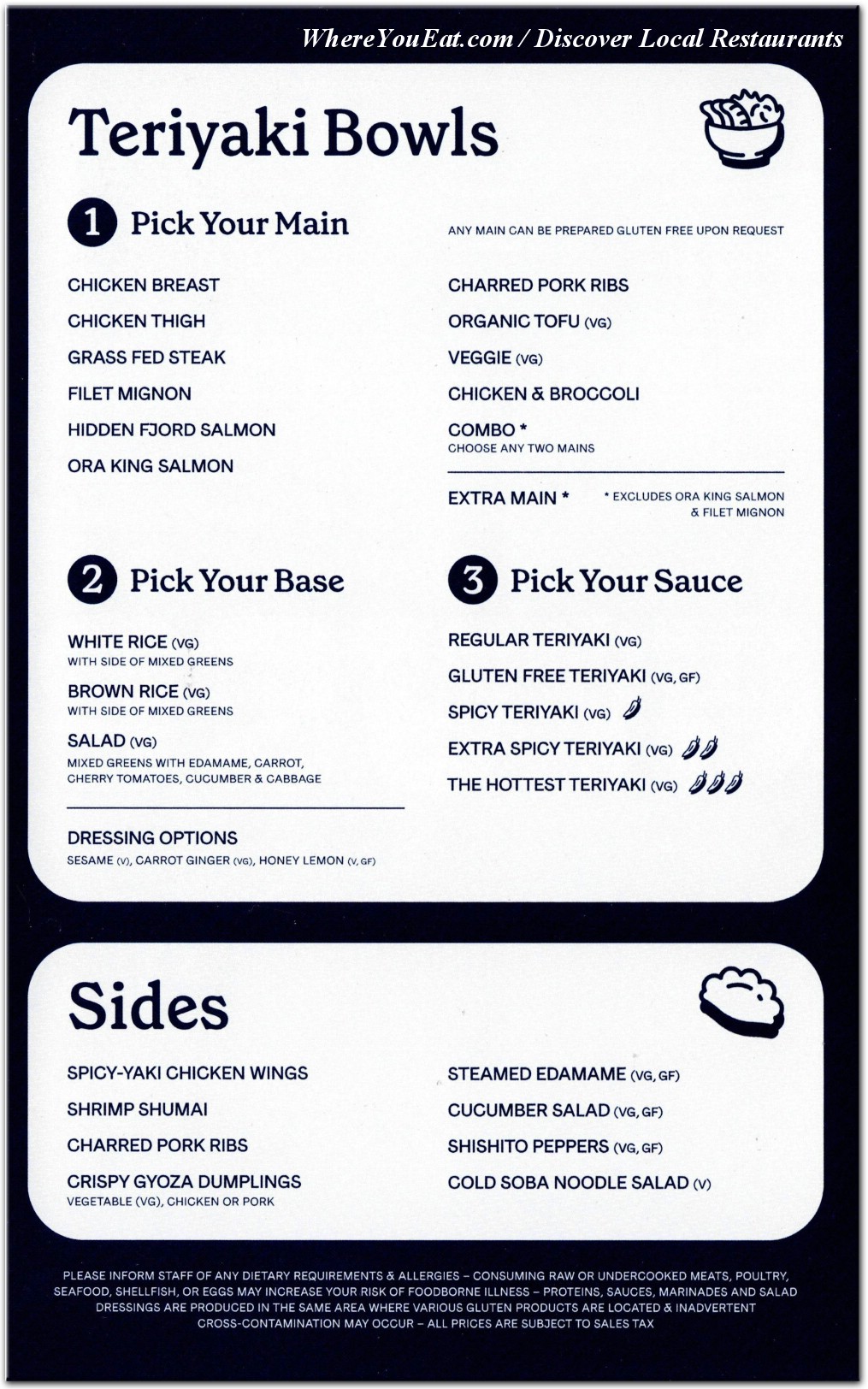 menu image