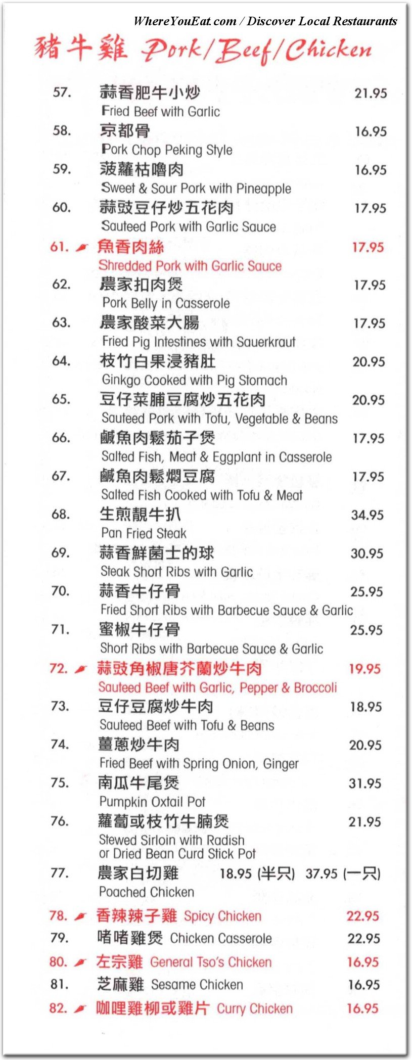 menu image
