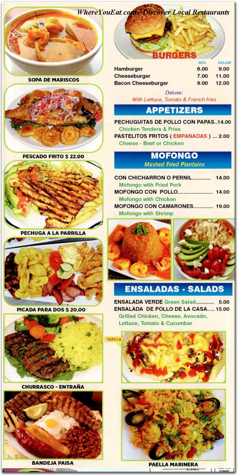 menu image