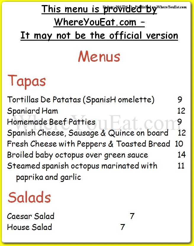 menu image