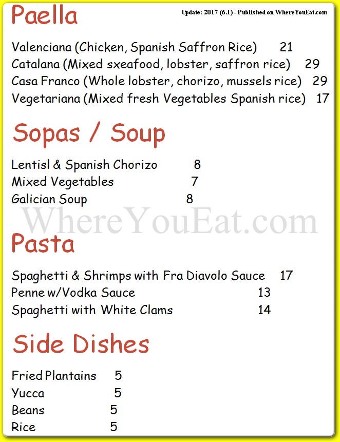 menu image