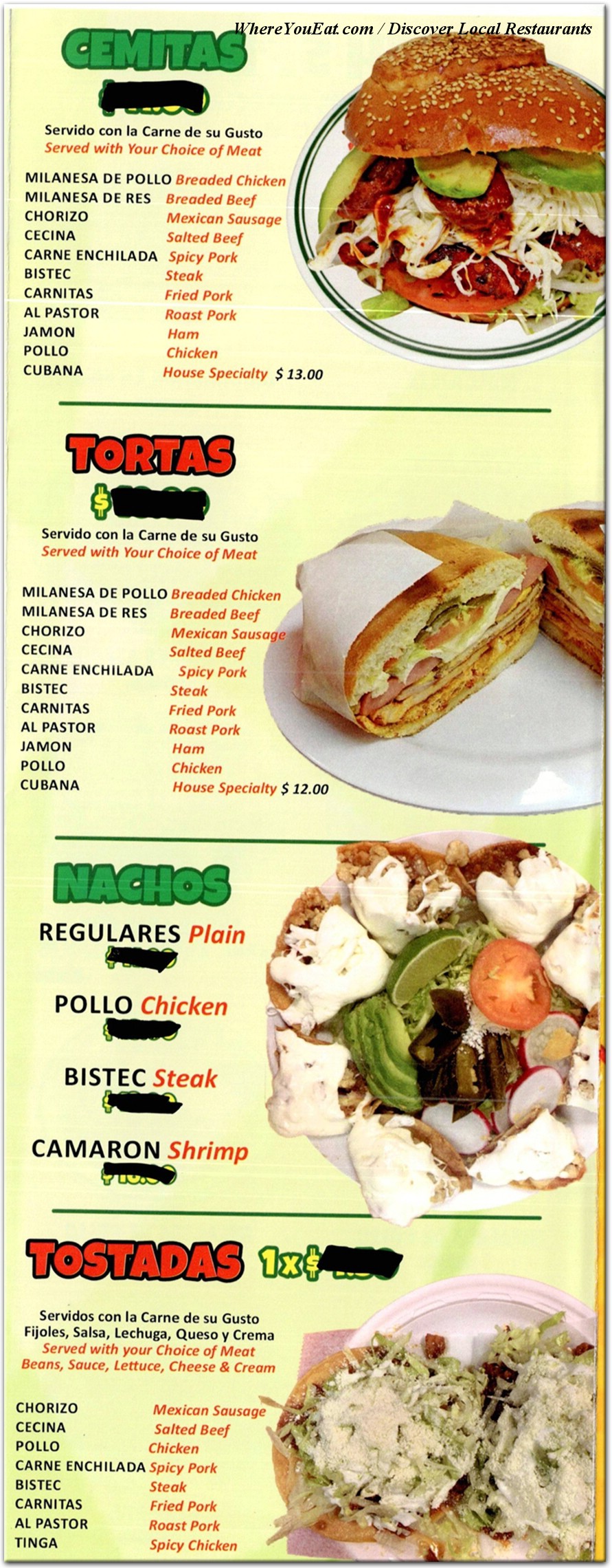 menu image