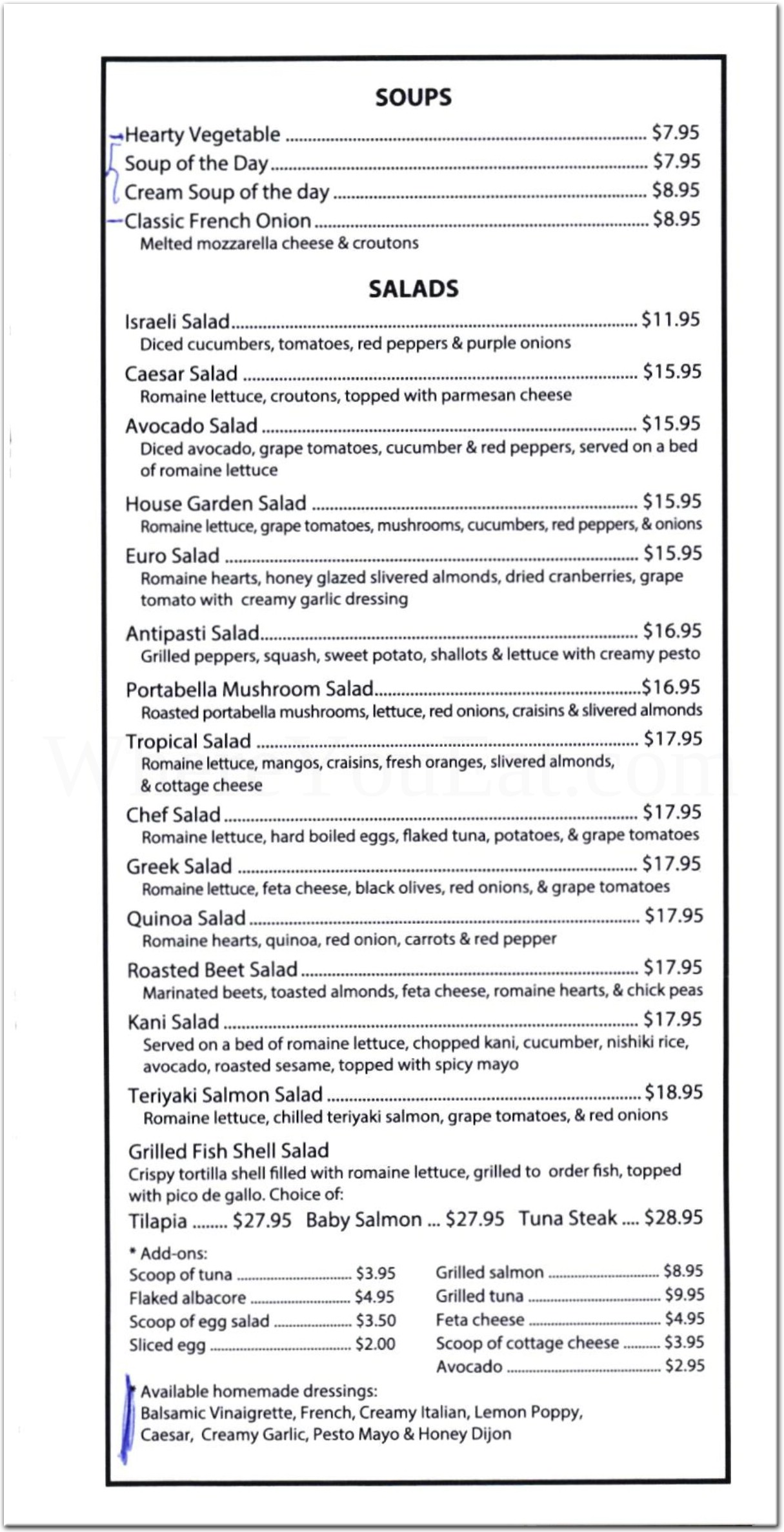 Spoons Restaurant in Brooklyn / Official Menus & Photos