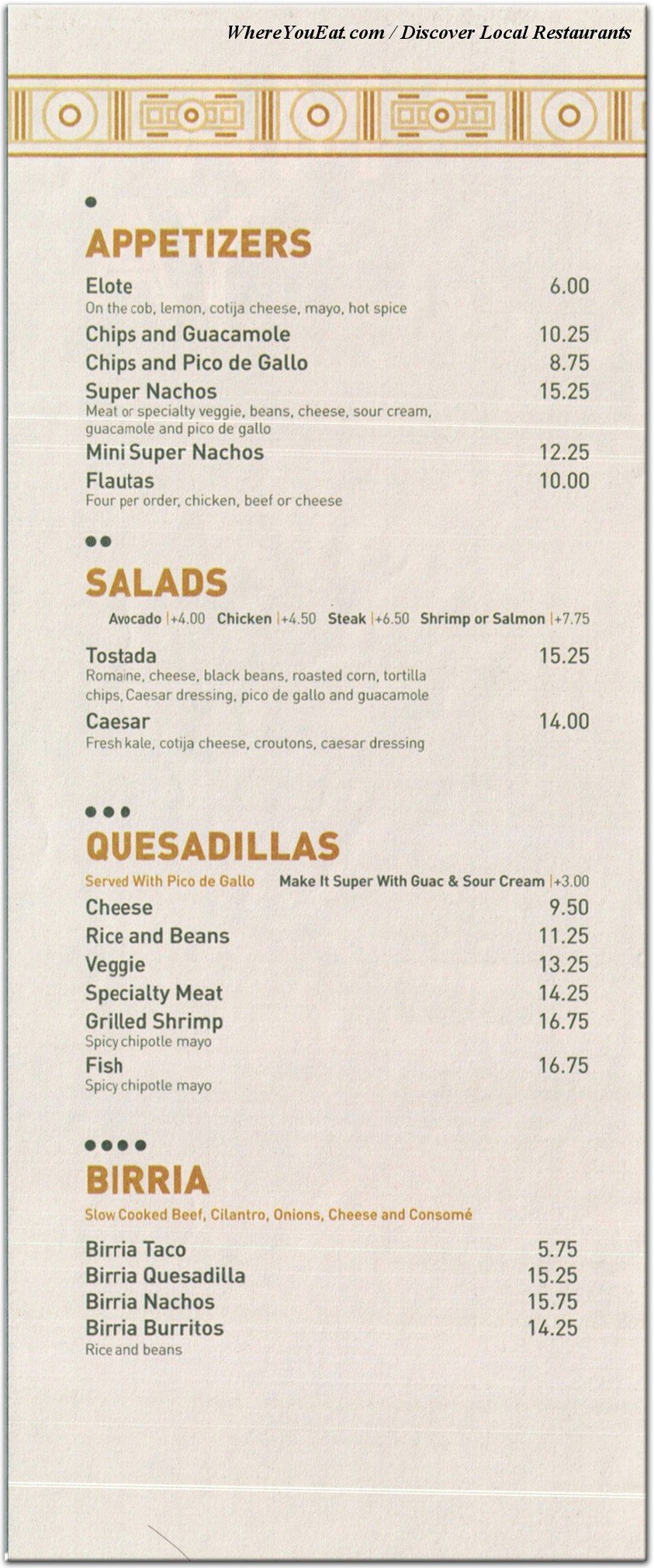 menu image