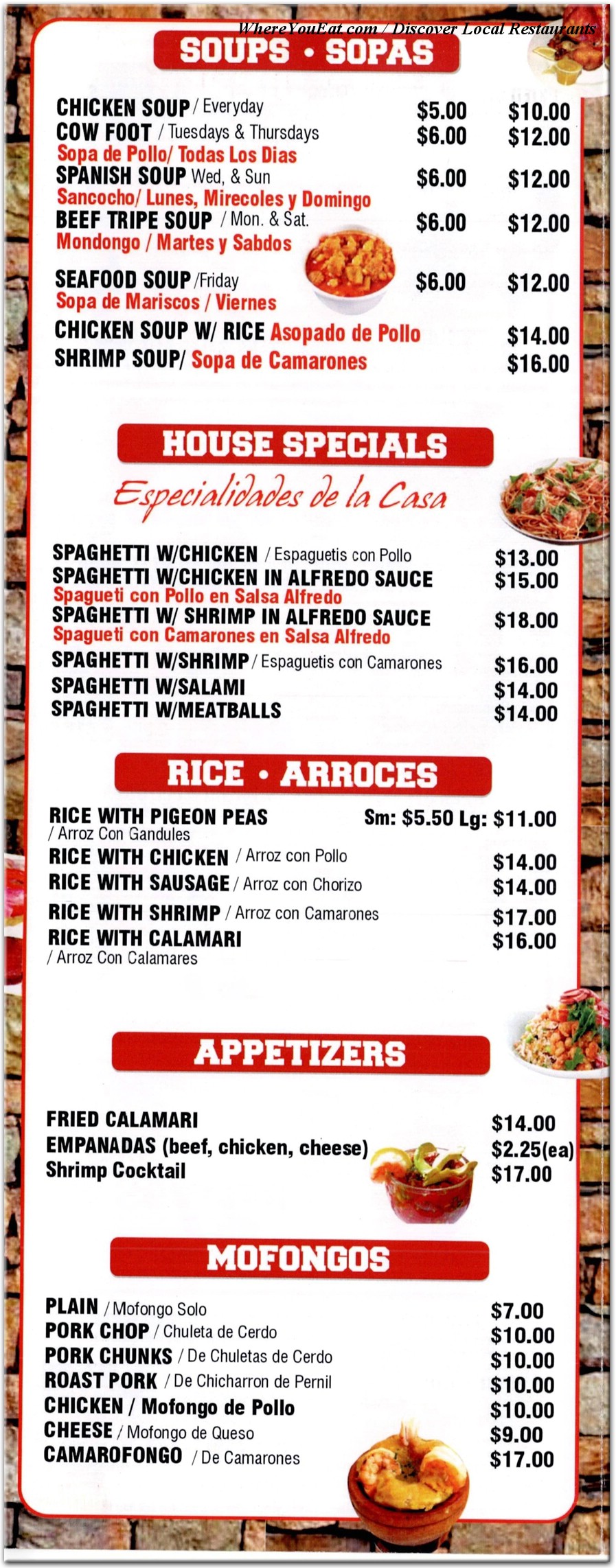 menu image