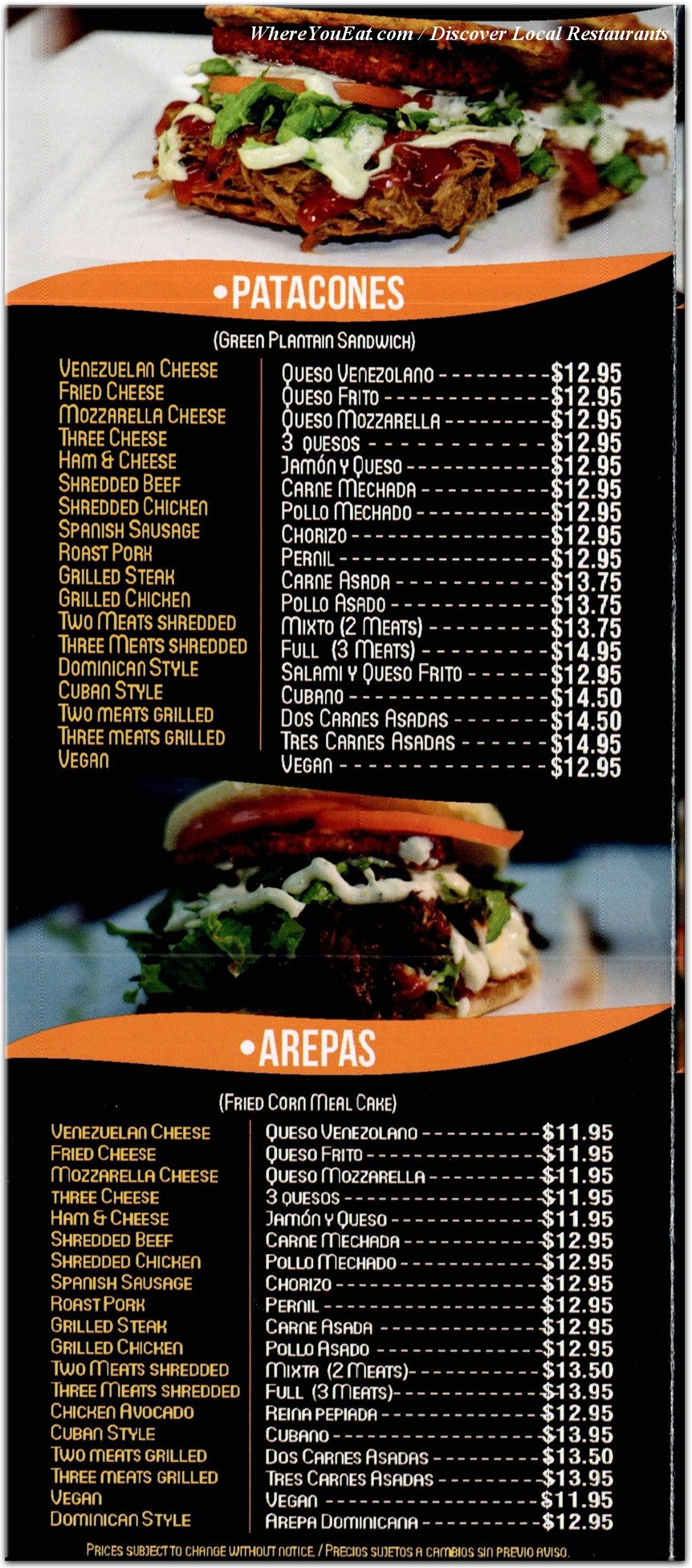 menu image