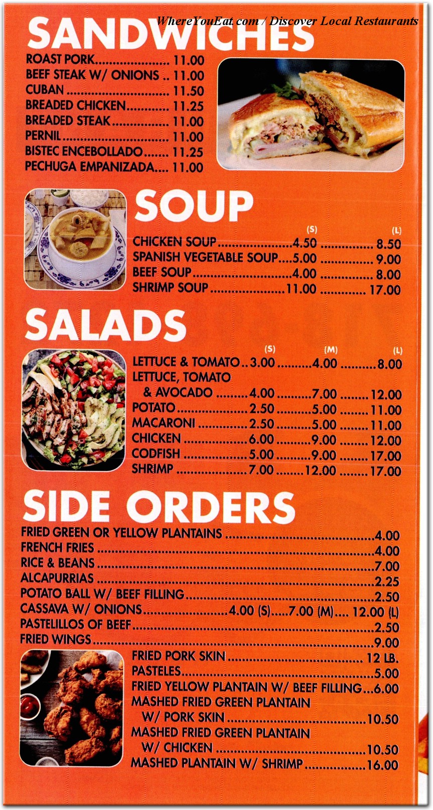 menu image