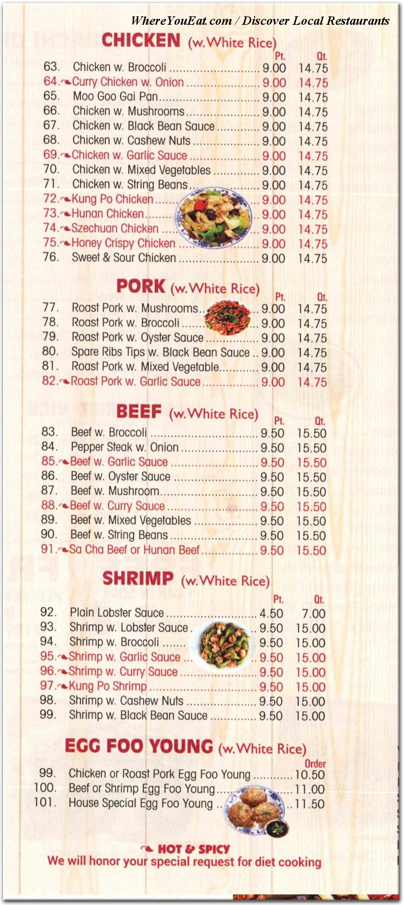 menu image