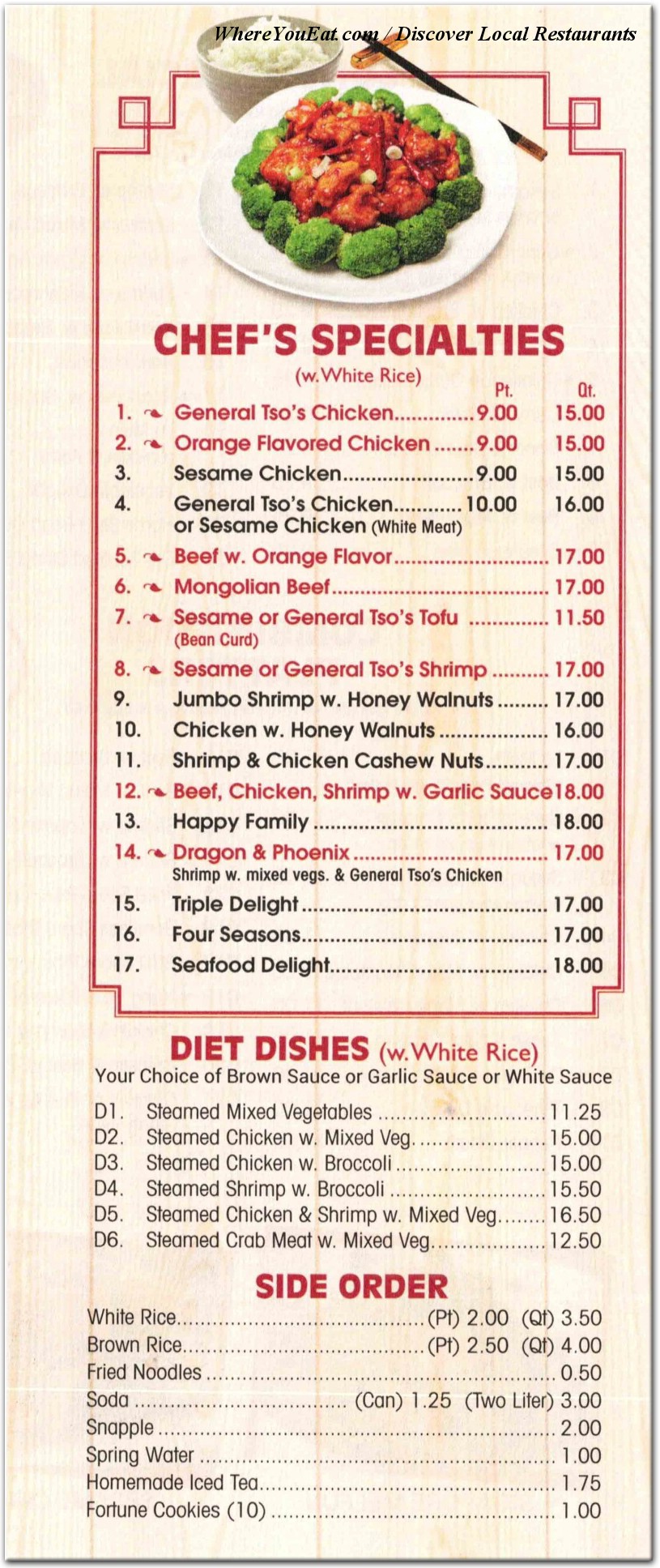 menu image