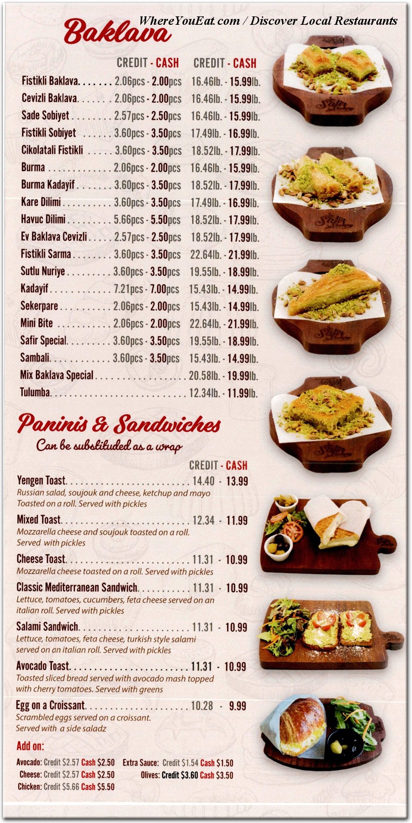 menu image