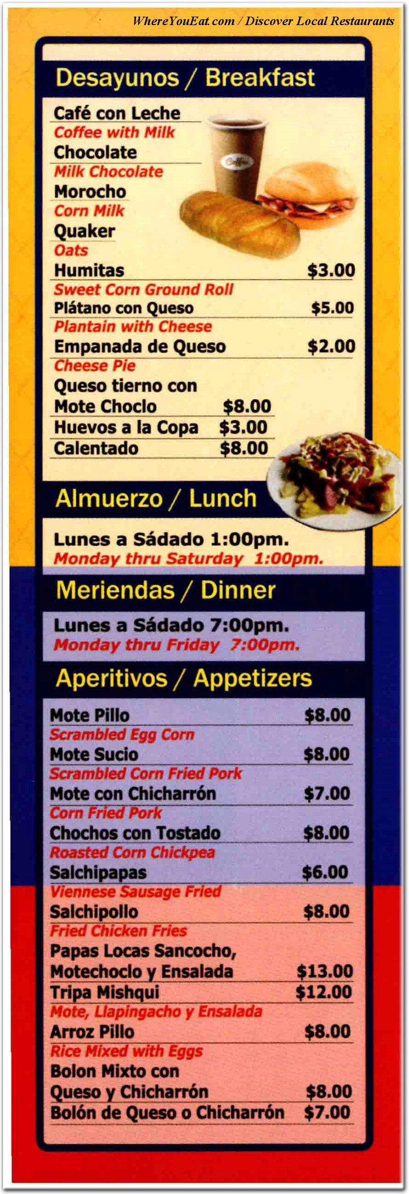 menu image